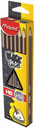 Grafitov ceruzka MAPED BLACKPEPS HB "trojuholnkov tvar"