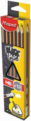 Grafitov ceruzka MAPED BLACK s gumikou HB "trojuholnkov tvar"